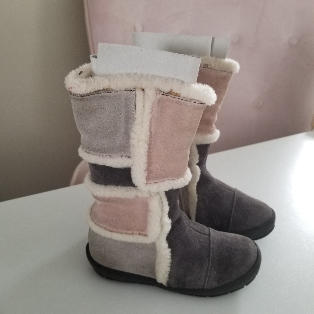 Naturino Girls Suede Shearling Winter Boot 9